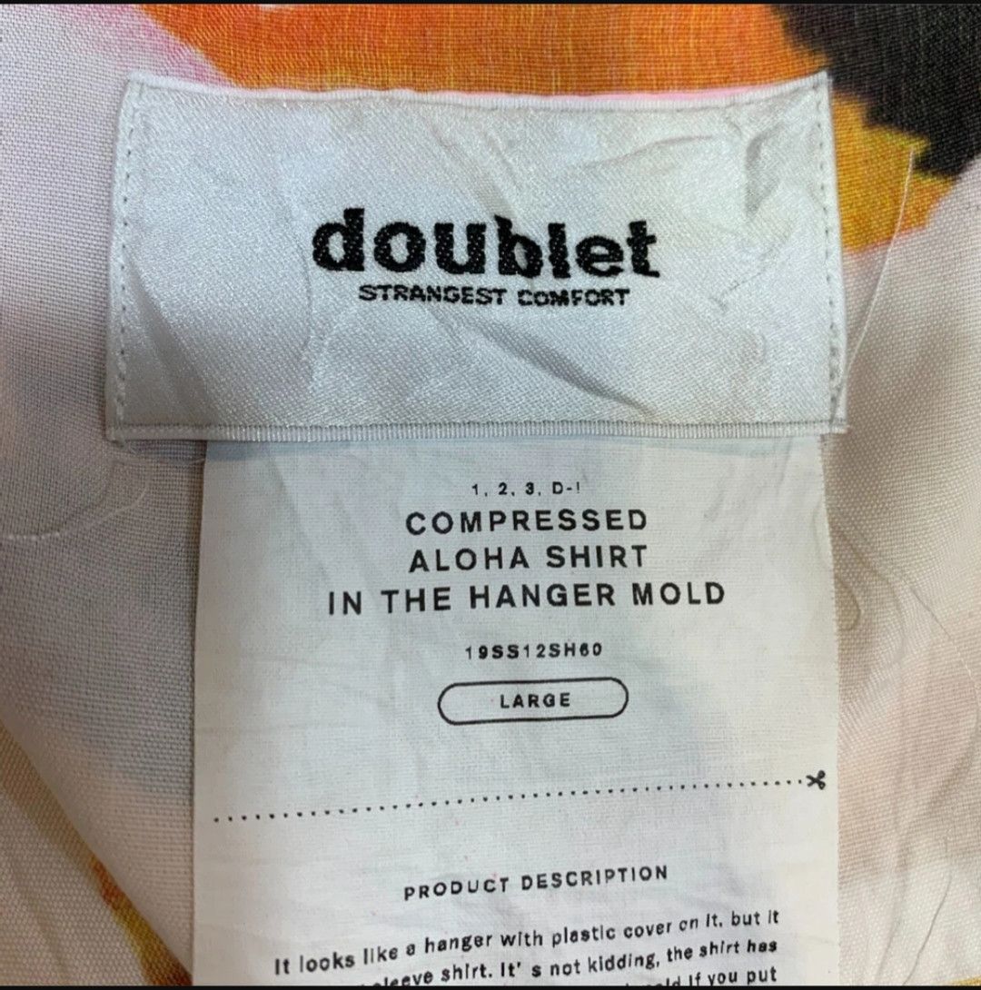 Doublet Doublet Compressed Aloha Shirt In The Hanger Mold SS2019 Size US L / EU 52-54 / 3 - 4 Thumbnail