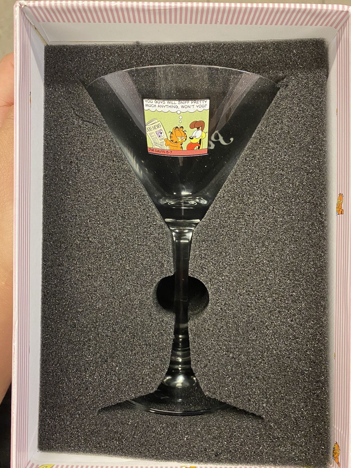 Palace Palace Garfield Martini Glass Clear (Green) Size ONE SIZE - 3 Thumbnail