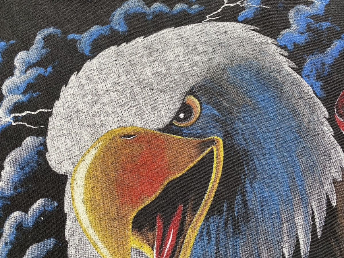 Vintage Vintage American Thunder Eagles USA T Shirt Tee Y2K Size US XL / EU 56 / 4 - 3 Thumbnail