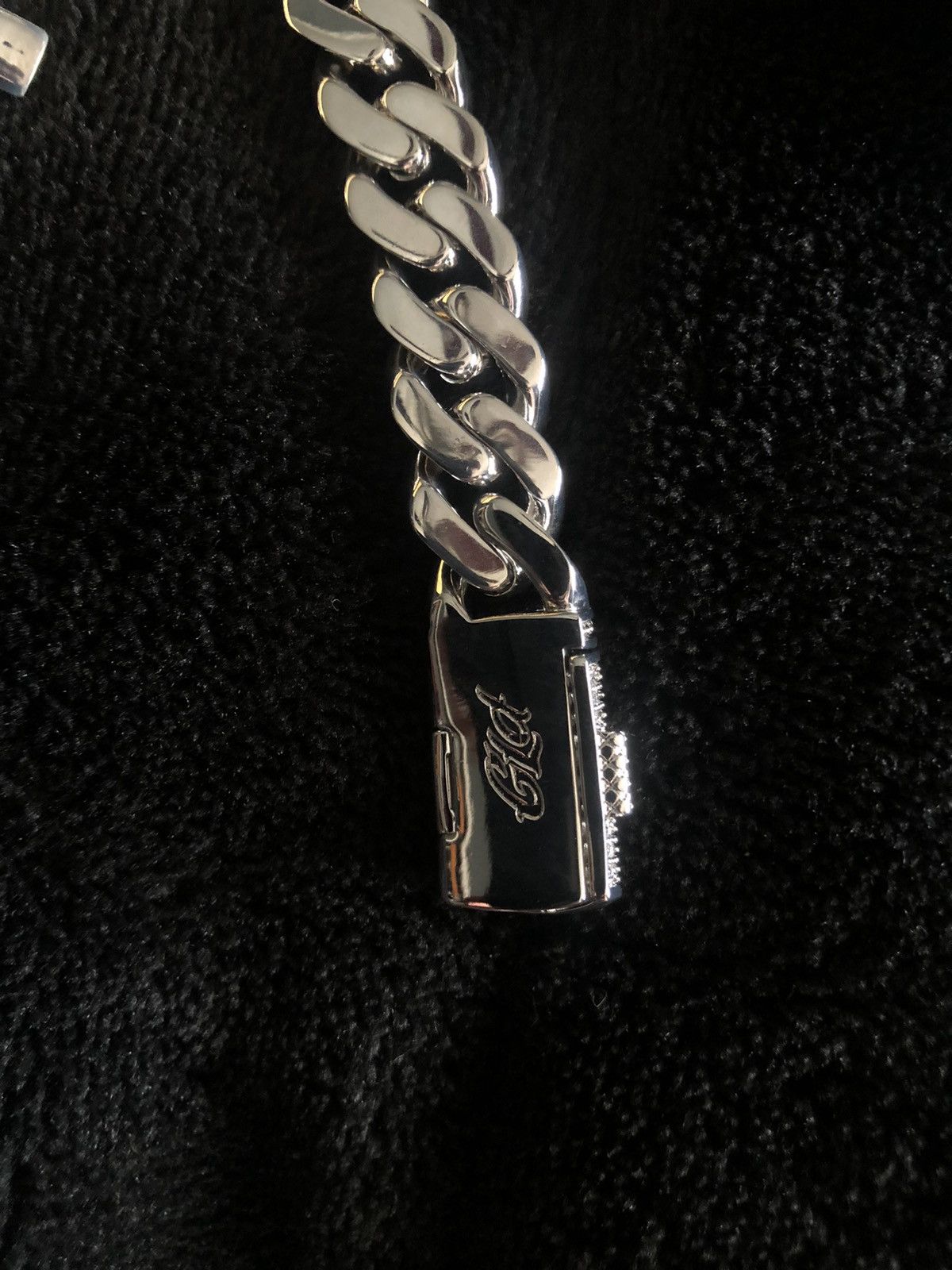 Jewelry Diamond Cuban link 10mm White gold Size ONE SIZE - 2 Thumbnail