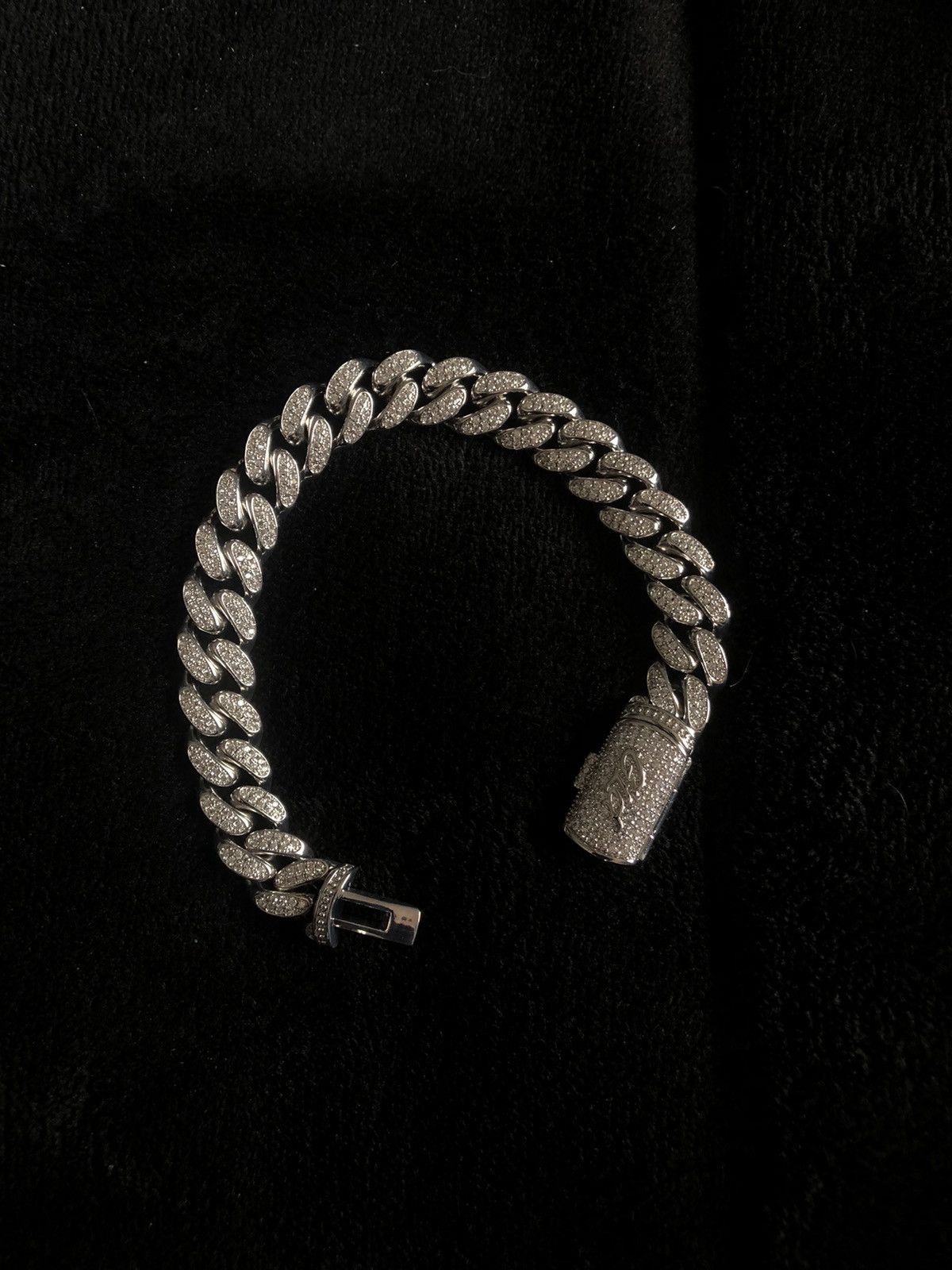 Jewelry Diamond Cuban link 10mm White gold Size ONE SIZE - 1 Thumbnail