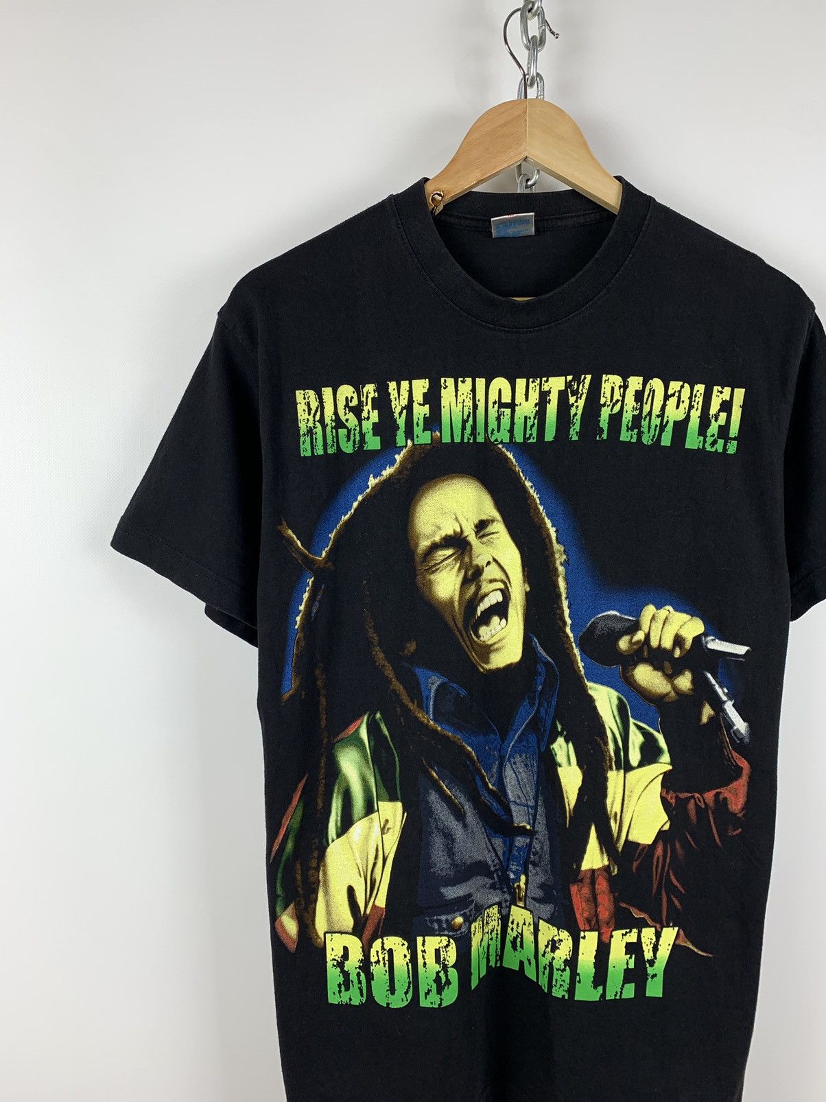 Band Tees Vintage Bob Marley Rise Ye Mighty People T-Shirt Size US M / EU 48-50 / 2 - 3 Thumbnail