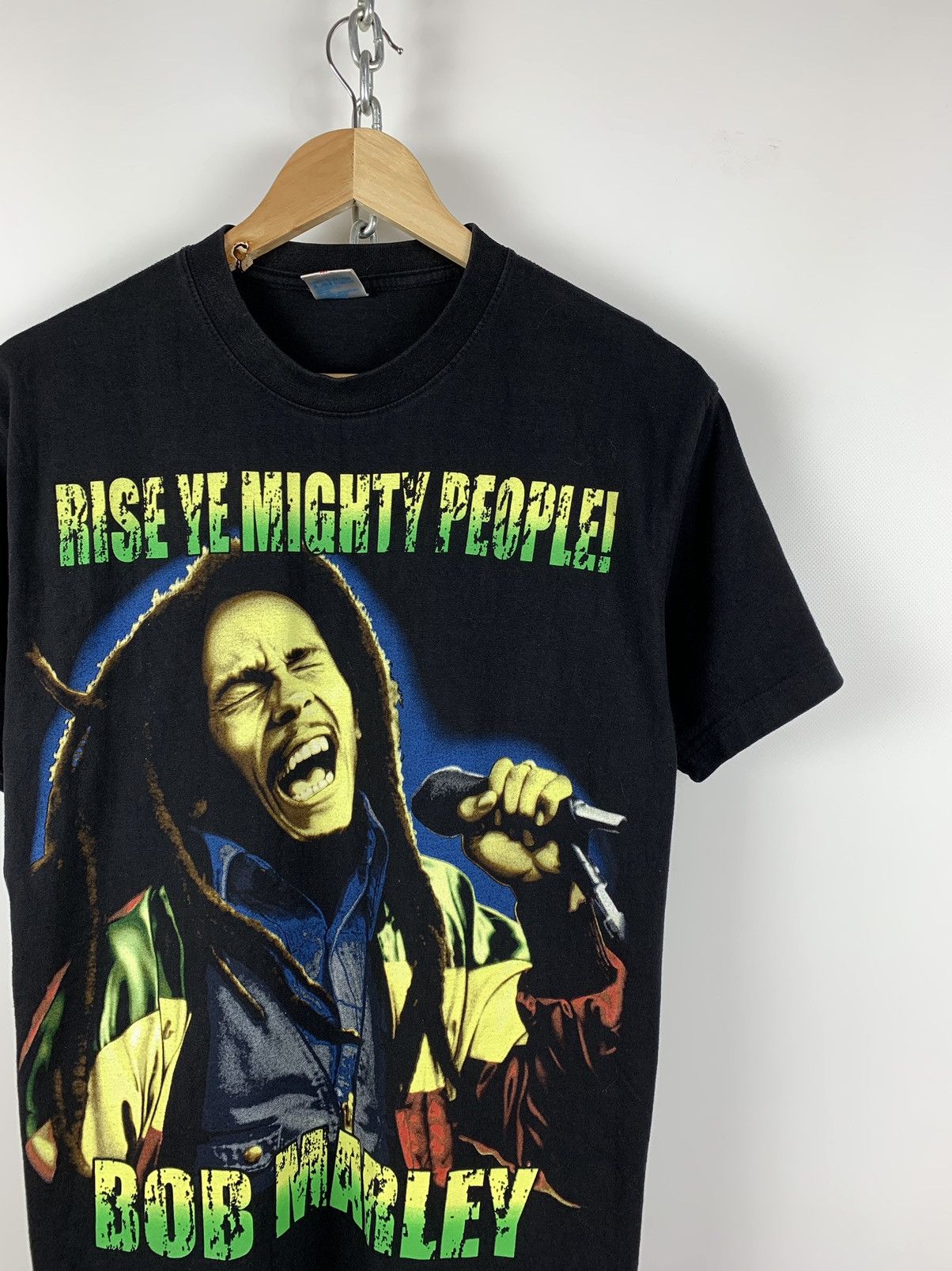 Band Tees Vintage Bob Marley Rise Ye Mighty People T-Shirt Size US M / EU 48-50 / 2 - 2 Thumbnail