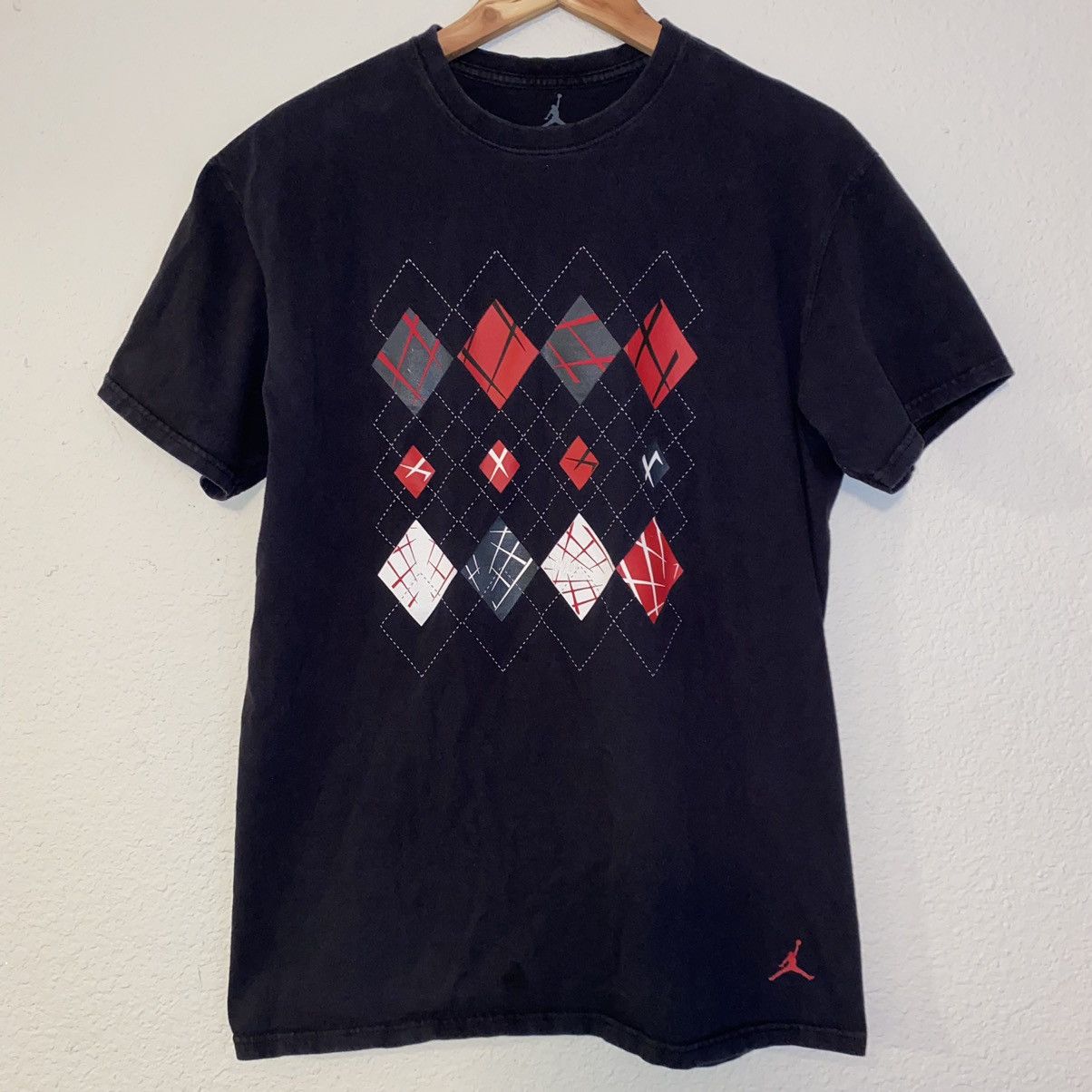 Nike × Vintage Air Jordan Quilt Pattern TShirt | Grailed