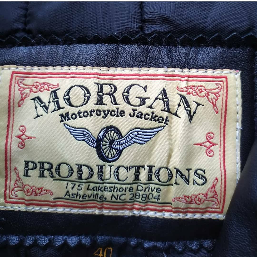 Genuine Leather MORGAN PRODUCTIONS LEATHER CAFE RACER MOTORCYCLE JACKET Size US L / EU 52-54 / 3 - 2 Thumbnail