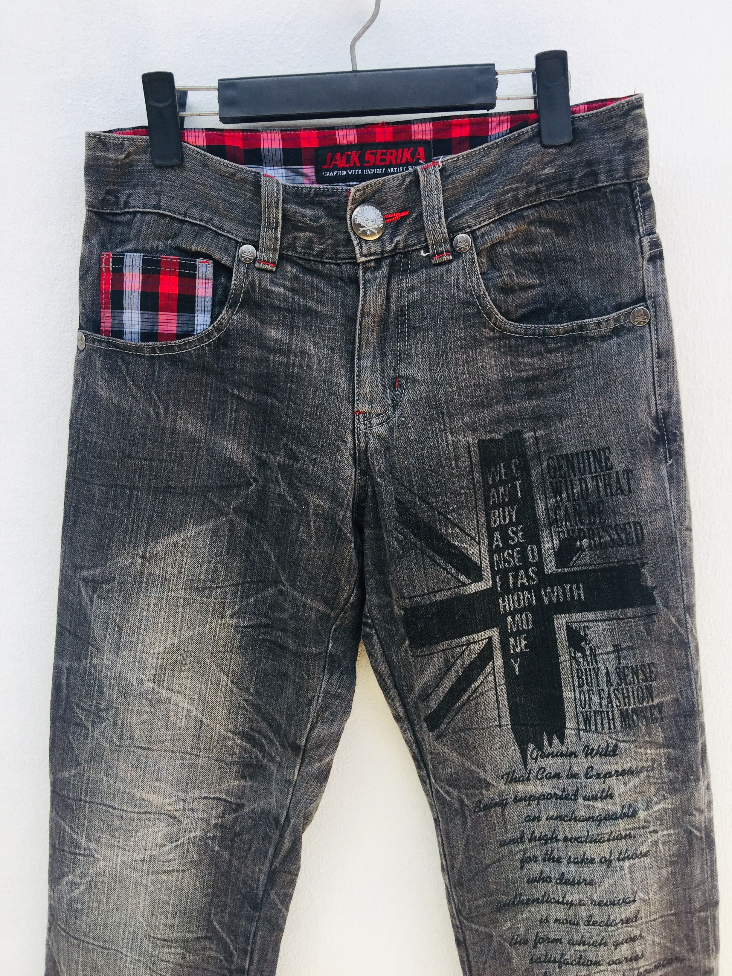 Designer × Japanese Brand Vintage Jack Serika Japanese Fashion Style Denim Jeans Size US 32 / EU 48 - 3 Thumbnail