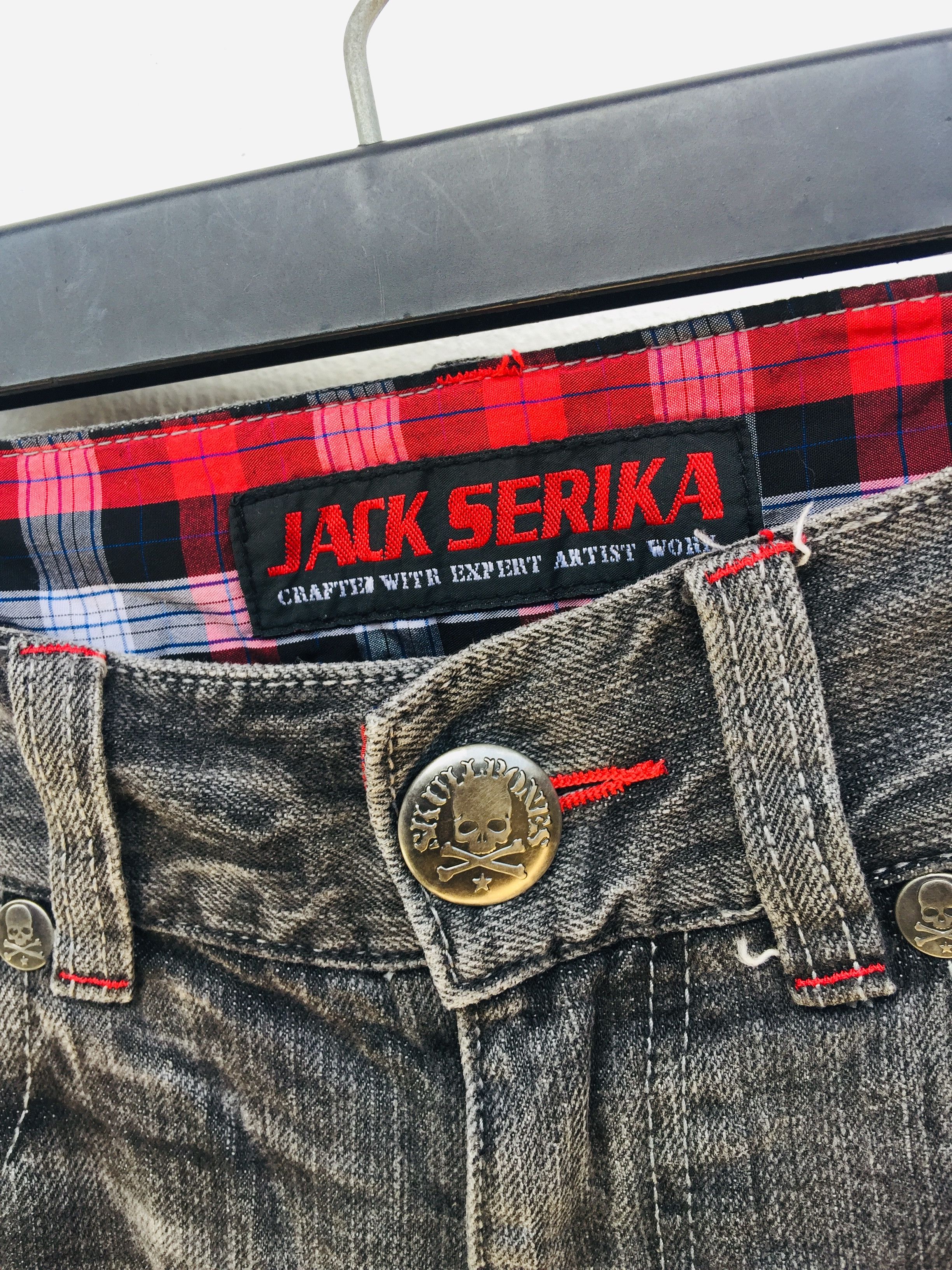 Designer × Japanese Brand Vintage Jack Serika Japanese Fashion Style Denim Jeans Size US 32 / EU 48 - 7 Thumbnail