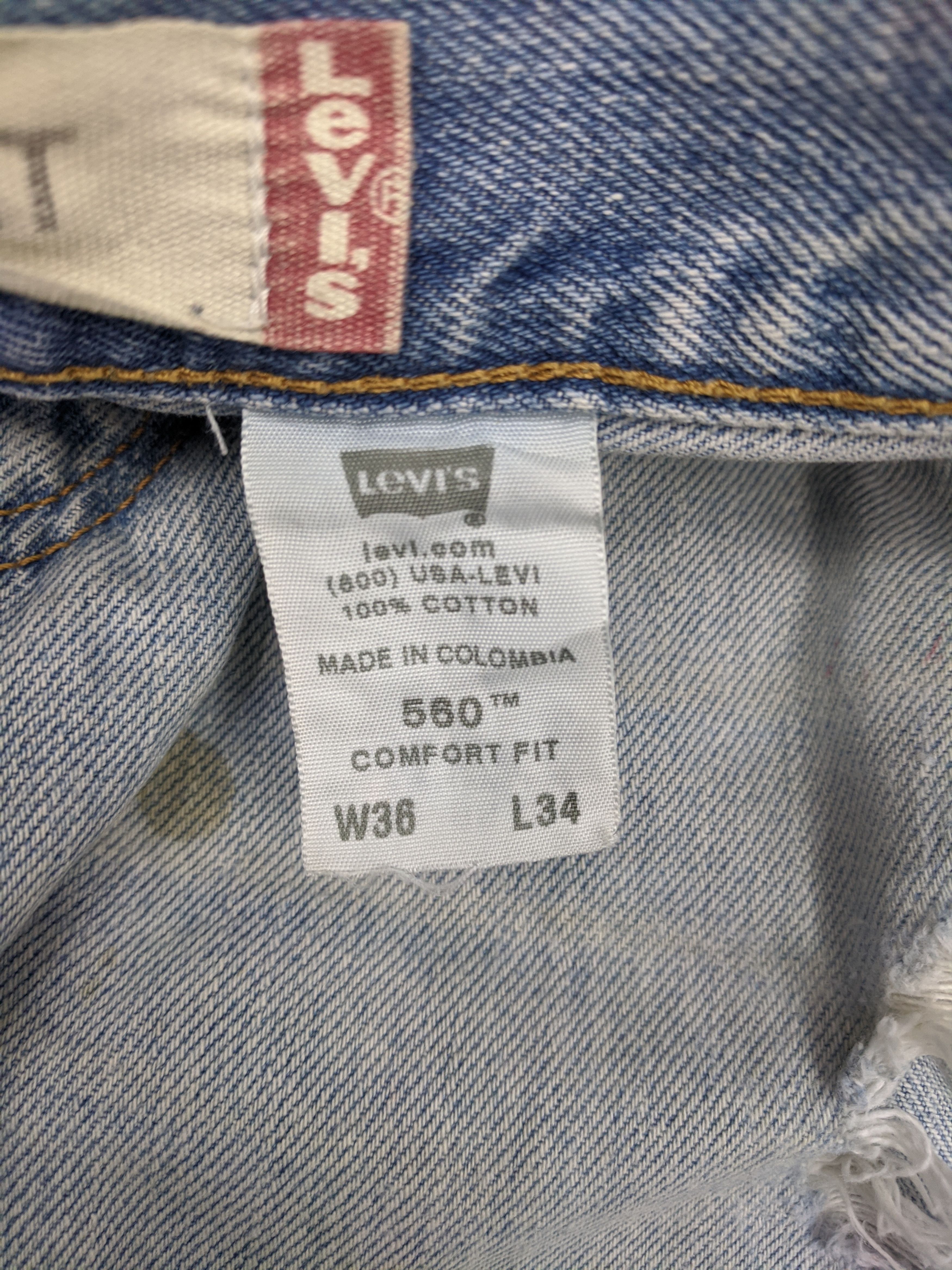 Levi's Vintage Levis 550 Jeans DP0649 Size US 37 - 7 Thumbnail