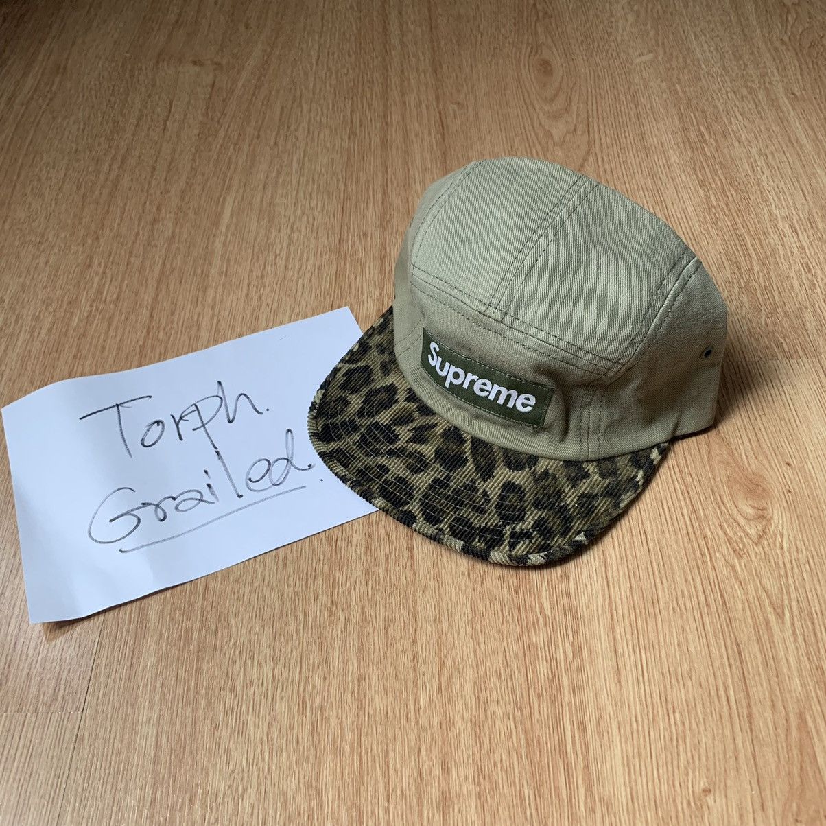 SUPREME CORDUROY CAMP CAP - BLACK - OS - S/S 2018 - 100% AUTHENTIC