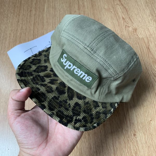 SUPREME CORDUROY CAMP CAP - BLACK - OS - S/S 2018 - 100% AUTHENTIC