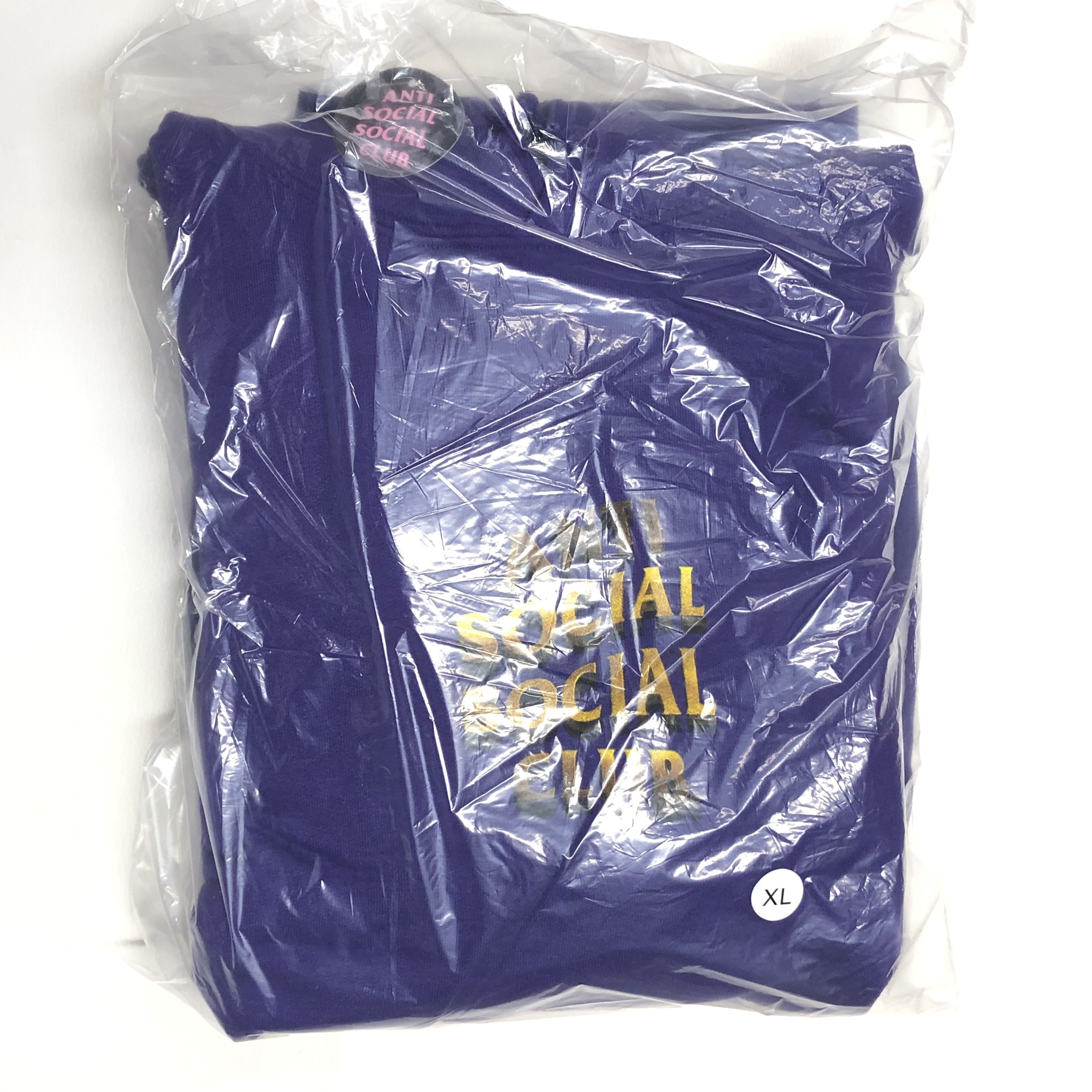 Anti Social Social Club DS ASSC Copper Yellow Logo 747K Purple Hoodie BAPE kith kaws Size US XL / EU 56 / 4 - 3 Thumbnail