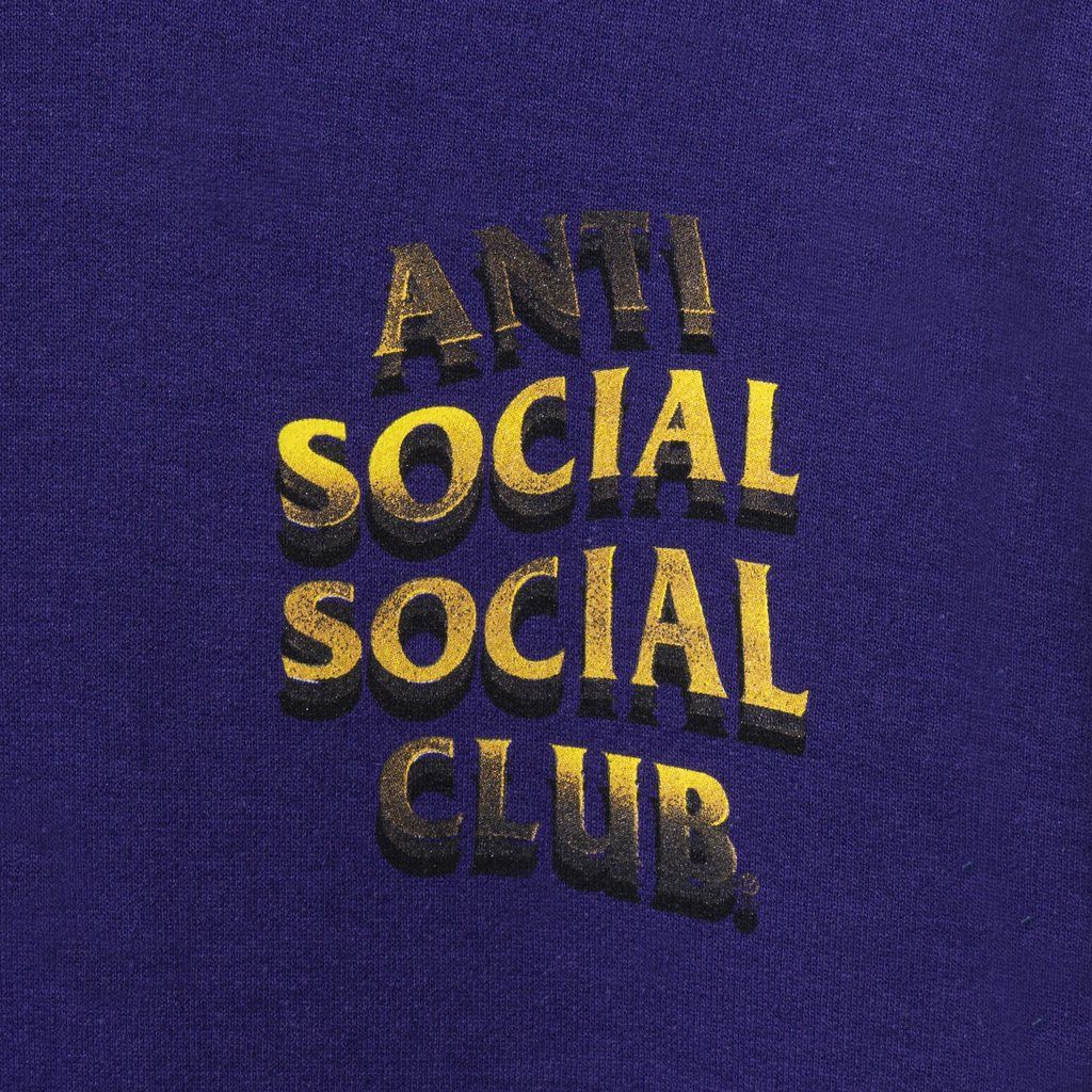 Anti Social Social Club DS ASSC Copper Yellow Logo 747K Purple Hoodie BAPE kith kaws Size US XL / EU 56 / 4 - 2 Thumbnail