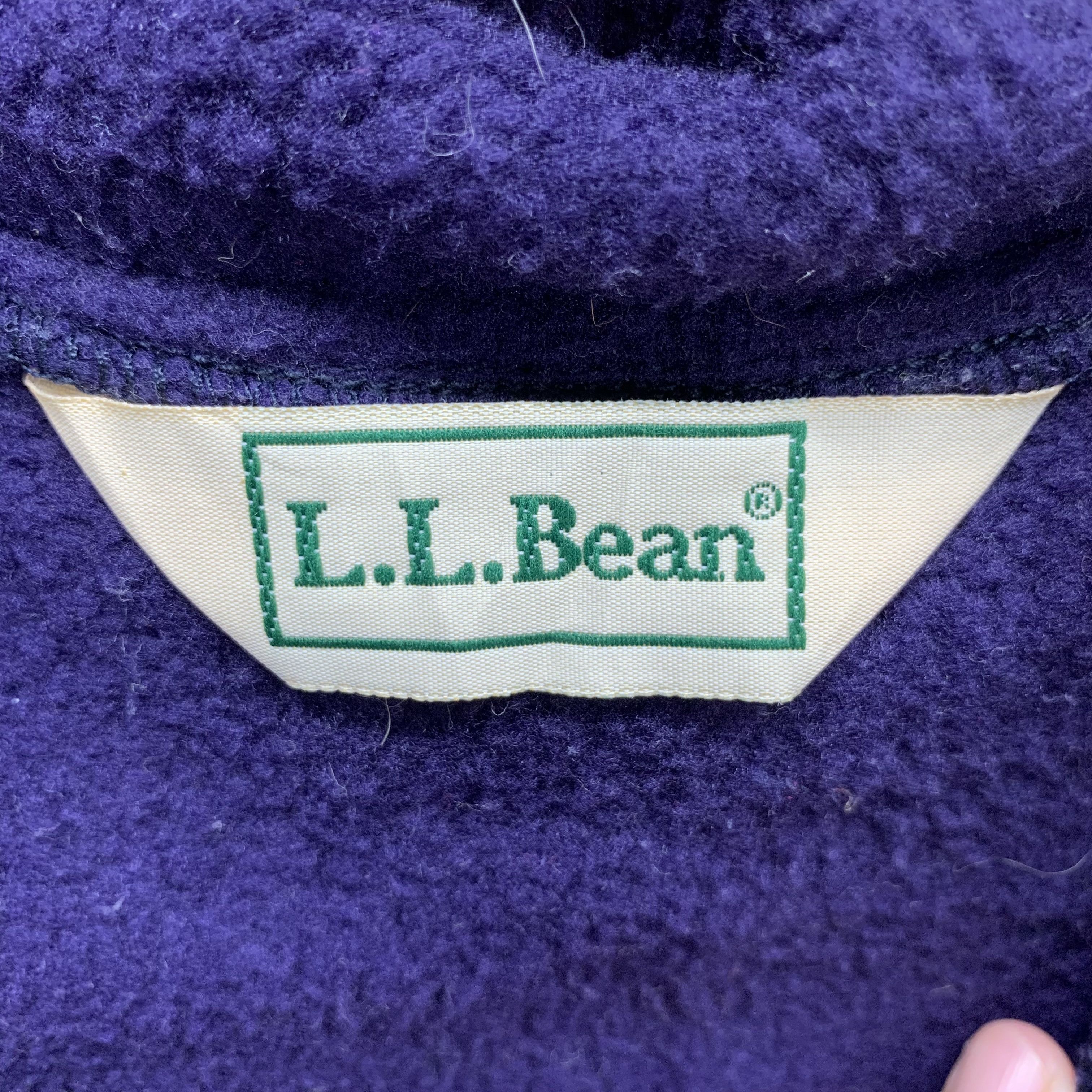 L.L. Bean Vintage LL Bean Half Zip Deep Pile Fleece Hoodies #2997-40 Size US L / EU 52-54 / 3 - 6 Thumbnail