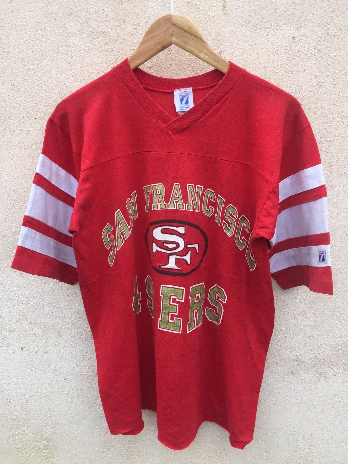 Logo 7 Vtg 49 Ers SF Raglan Shirt Size US M / EU 48-50 / 2 - 1 Thumbnail