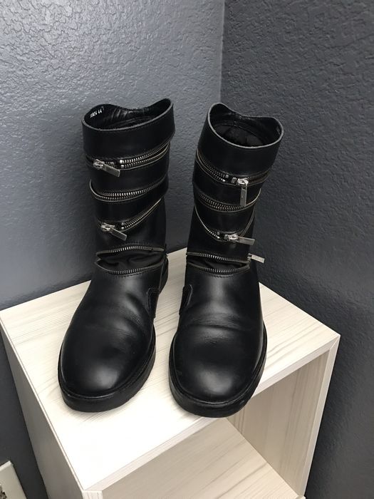 Raf simons hot sale accordion boots