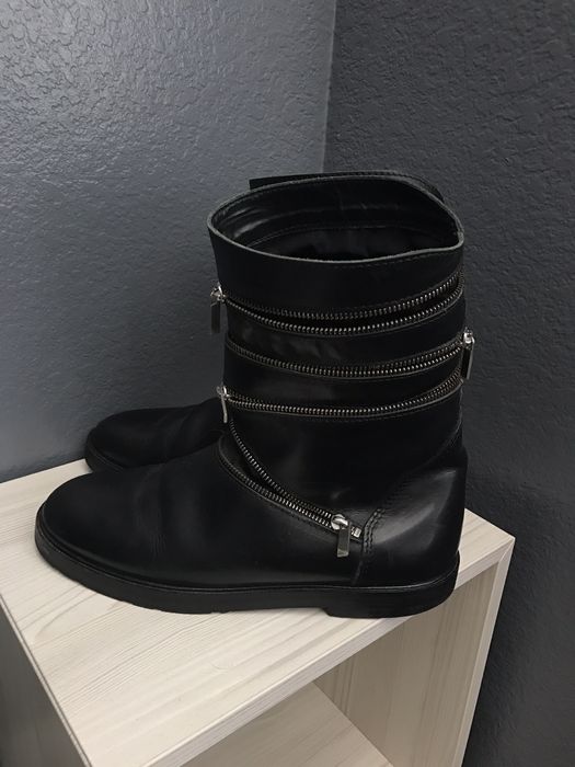 Raf simons hot sale accordion boots