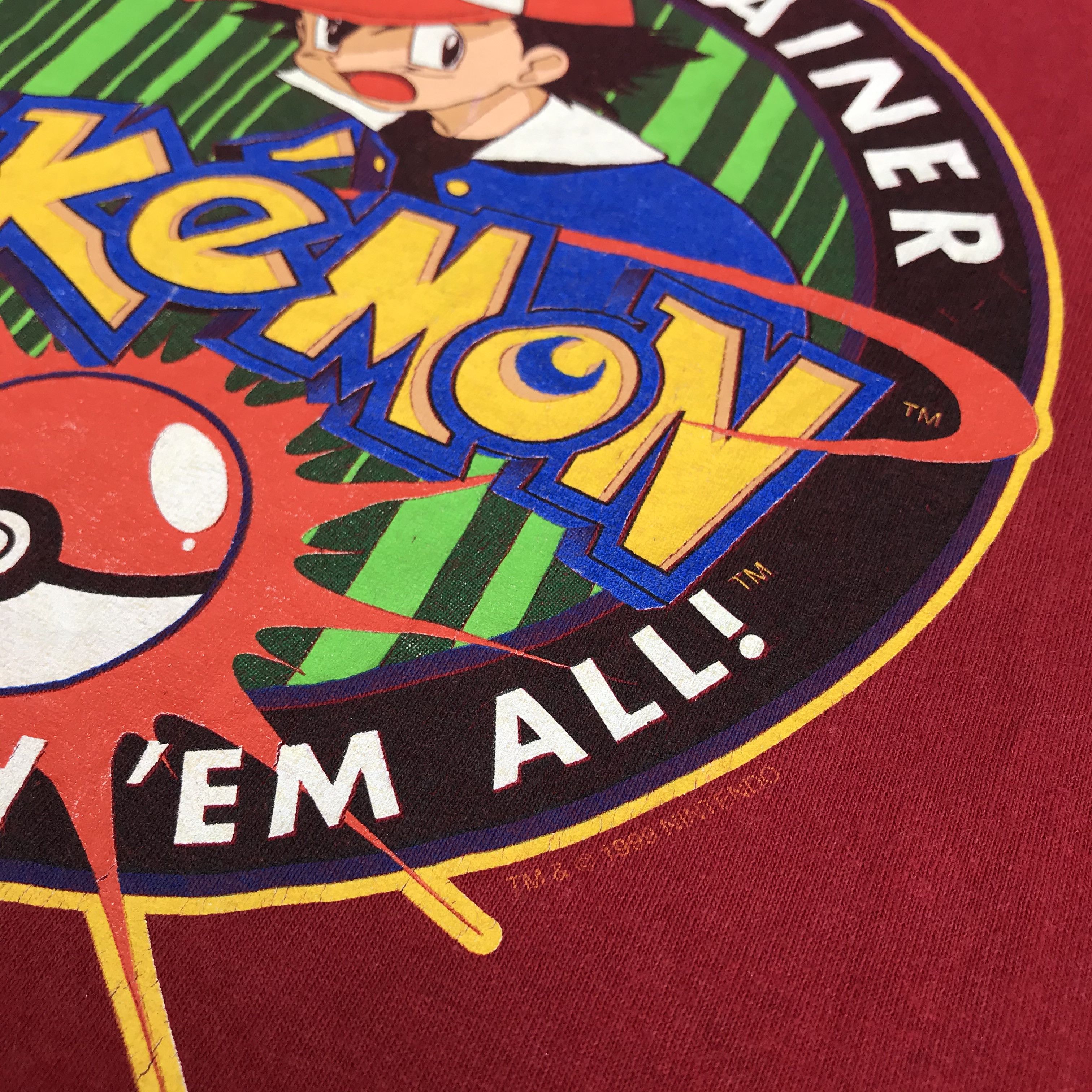 Cartoon Network Vintage 90s 1999 Pokemon Promo Tee graphic streetwear Size US M / EU 48-50 / 2 - 3 Thumbnail