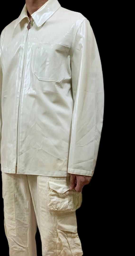 Hermes Archive Hermes Vinyl Off White Jacket Size US L / EU 52-54 / 3 - 5 Thumbnail