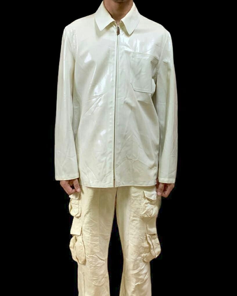Hermes Archive Hermes Vinyl Off White Jacket Size US L / EU 52-54 / 3 - 1 Thumbnail