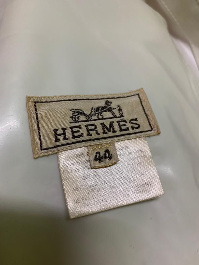 Hermes Archive Hermes Vinyl Off White Jacket Size US L / EU 52-54 / 3 - 4 Thumbnail