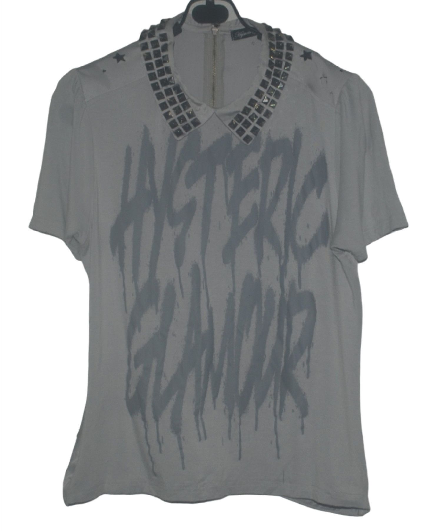 Hysteric Glamour Hysteric Glamour Studded Collar Punk Polo Size US M / EU 48-50 / 2 - 1 Thumbnail