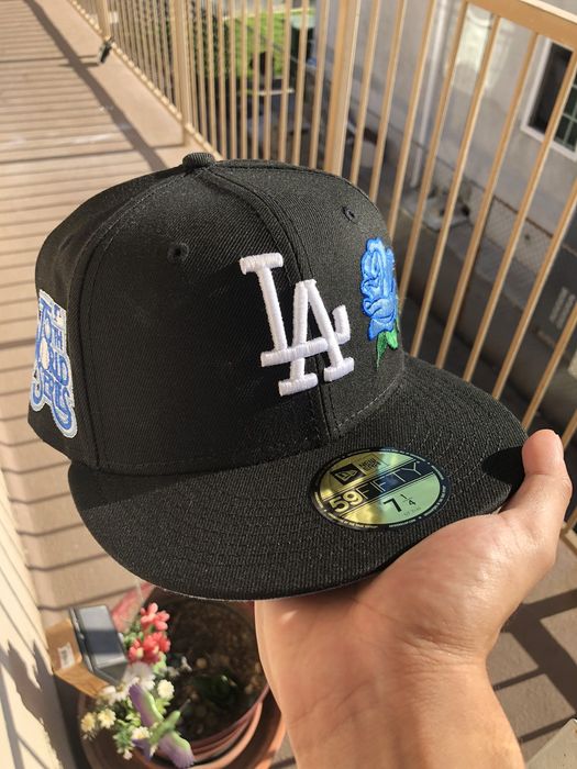 Black Los Angeles Dodgers Icy blue Bottom 2020 World Champions New Era  59Fifty Fitted