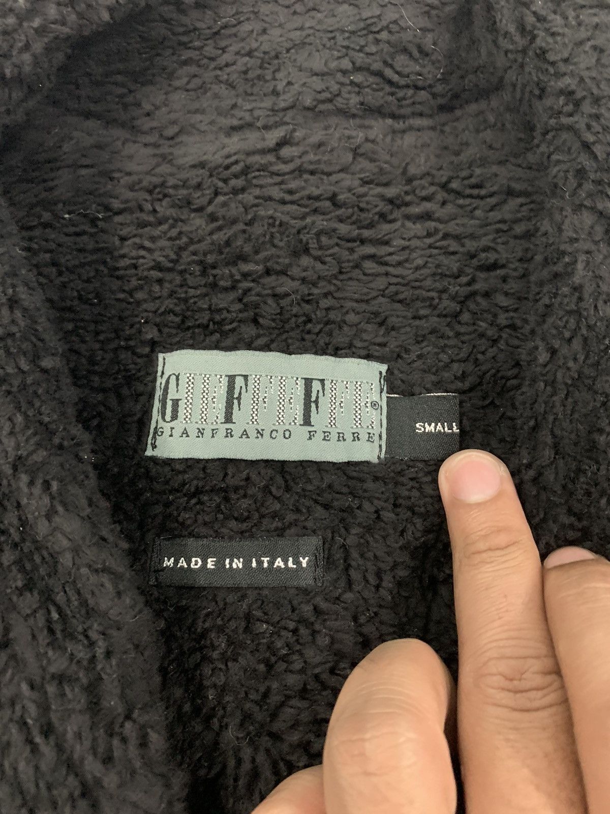 GF Ferre × Genuine Leather × Gianfranco Ferre ☃️ Gianfranco Ferre GFF Overcoat Leather Unbuttoned Jacket Size US XL / EU 56 / 4 - 5 Thumbnail
