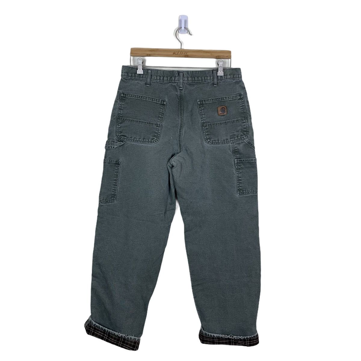 Carhartt × Vintage Vintage carhartt canvas carpenter pants flannel lined Size US 34 / EU 50 - 4 Thumbnail