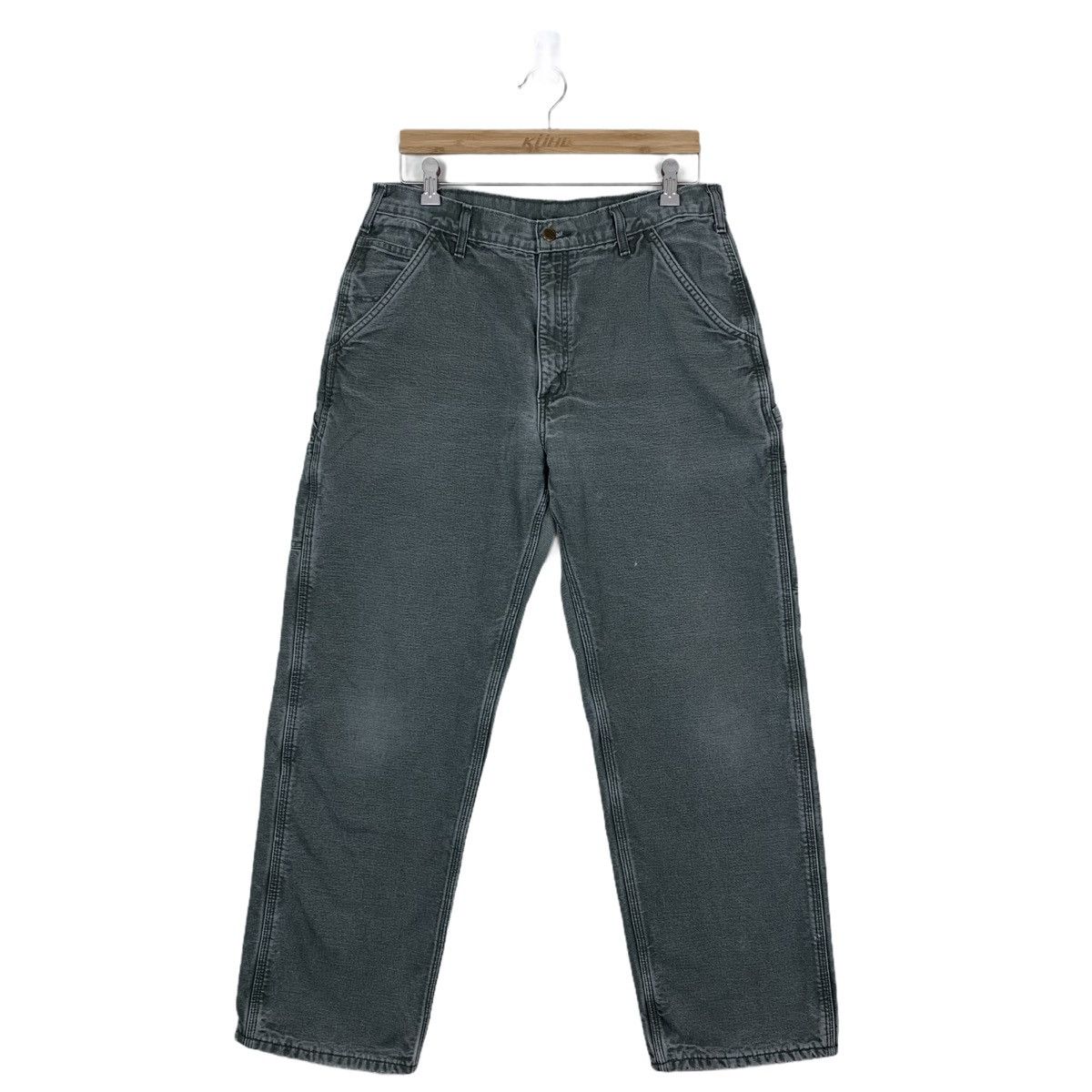 Carhartt × Vintage Vintage carhartt canvas carpenter pants flannel lined Size US 34 / EU 50 - 1 Thumbnail