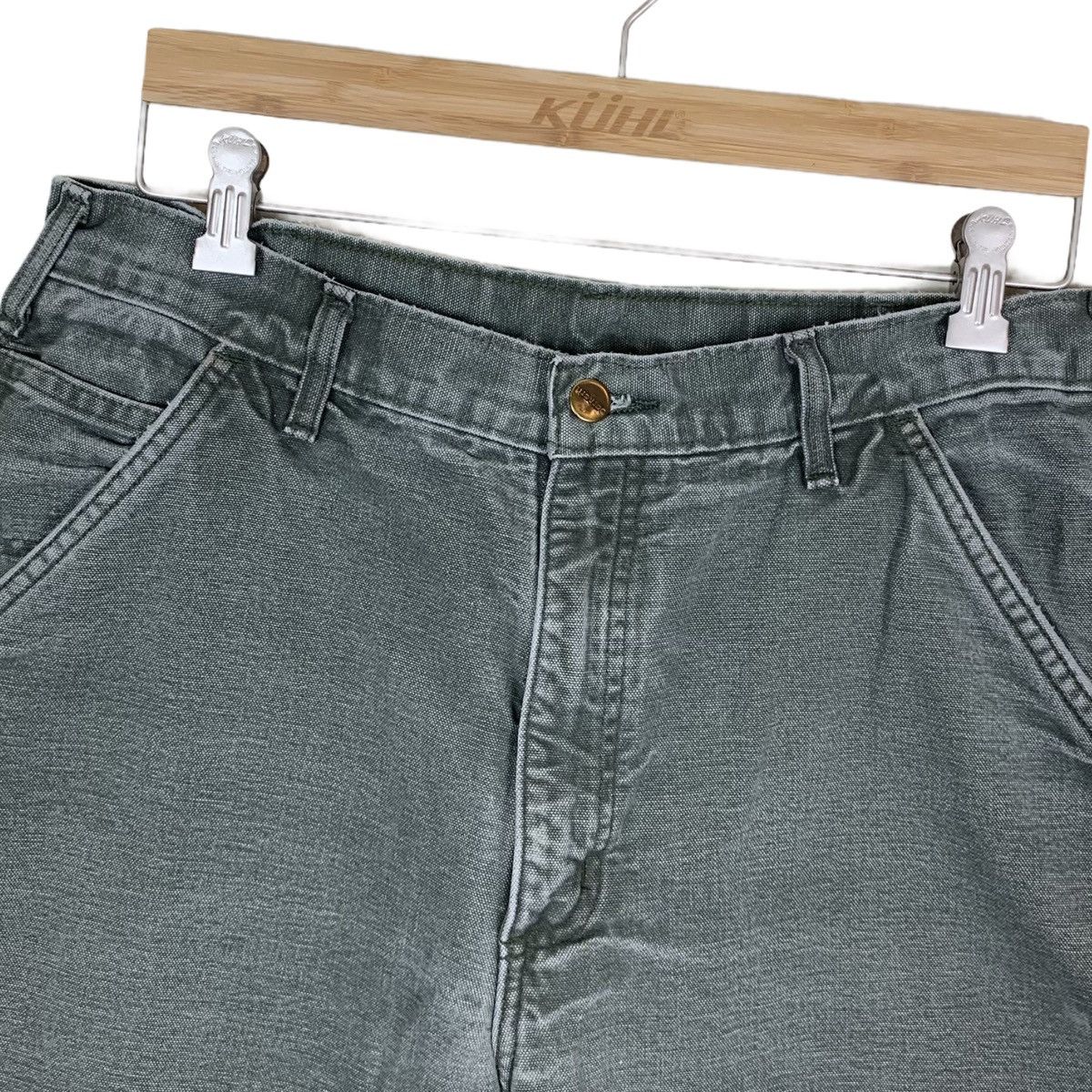 Carhartt × Vintage Vintage carhartt canvas carpenter pants flannel lined Size US 34 / EU 50 - 2 Thumbnail