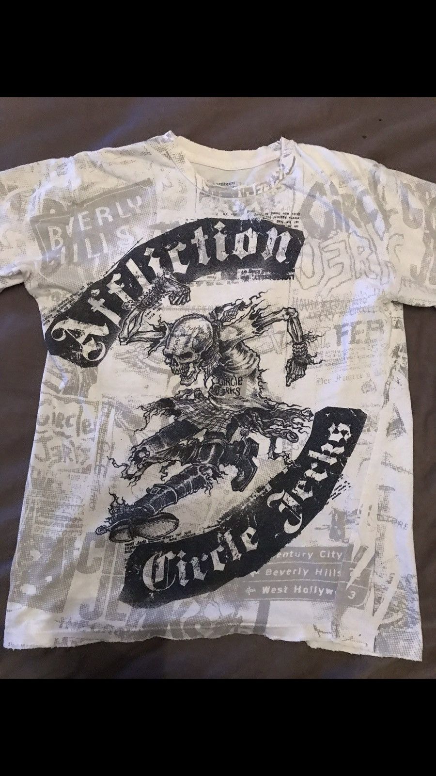 Vintage Affliction x Circle Jerks Band Graphic Tee Signature
