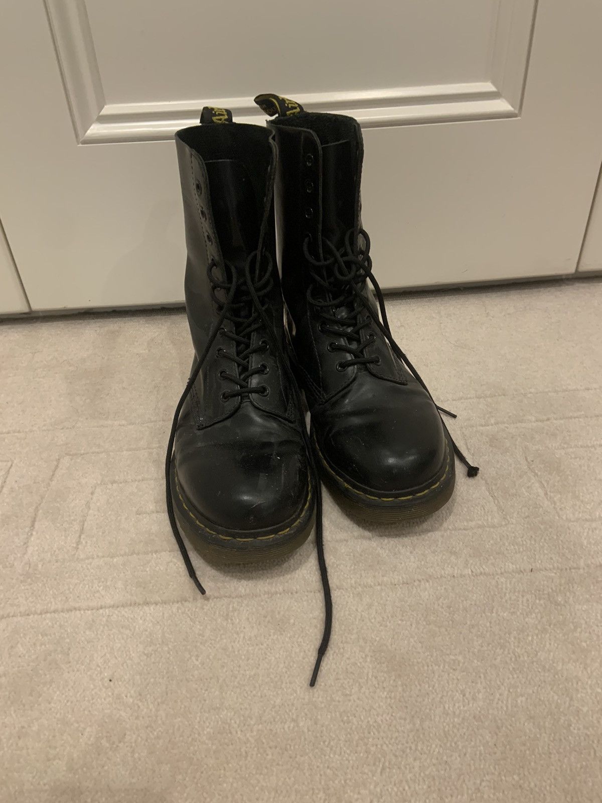 Dr. Martens Doc martens 10 hole broken in | Grailed