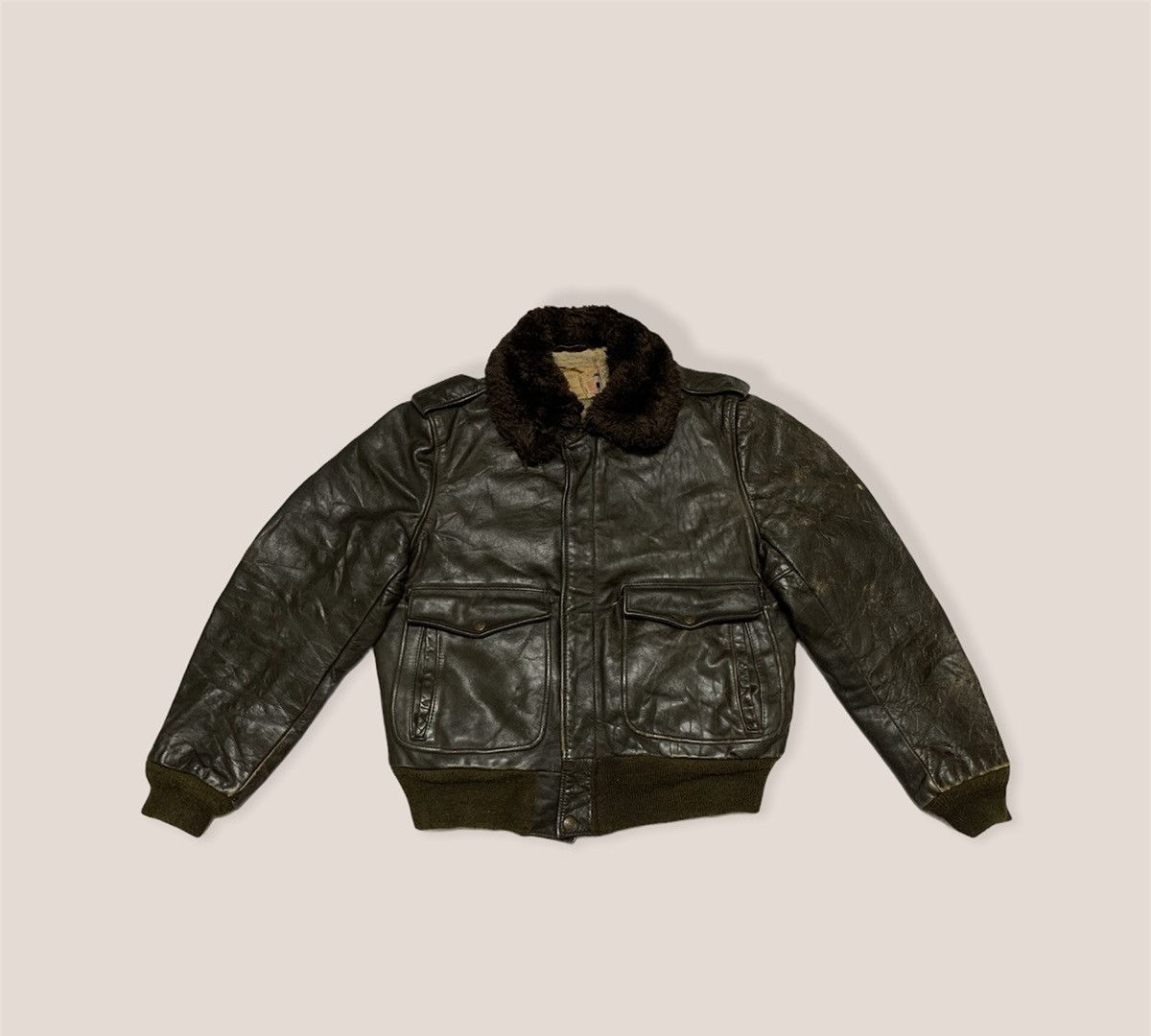 Schott Vintage Scott USA 80 - B3 Sherpa jacket Size US S / EU 44-46 / 1 - 1 Thumbnail