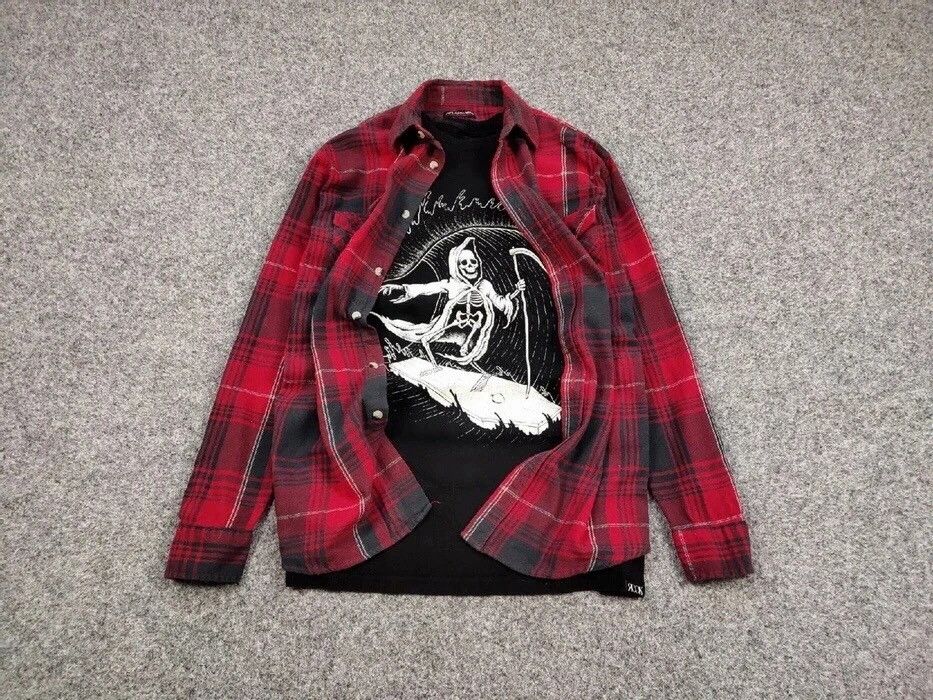 Flannel Vintage Flannel Shirt Travis Scott Style Size US M / EU 48-50 / 2 - 2 Thumbnail
