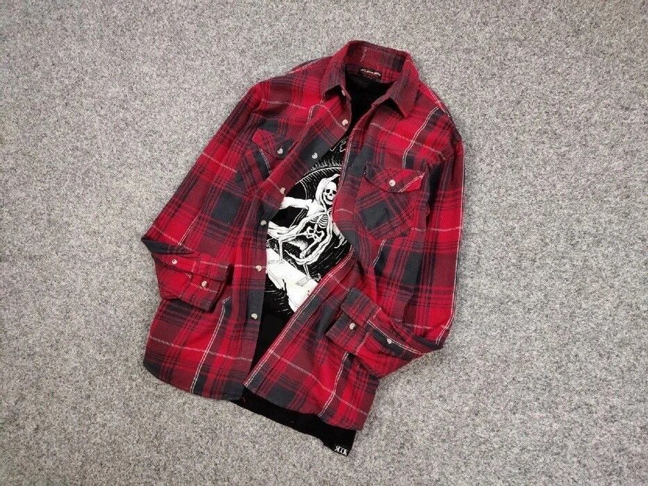 Flannel Vintage Flannel Shirt Travis Scott Style Size US M / EU 48-50 / 2 - 13 Thumbnail