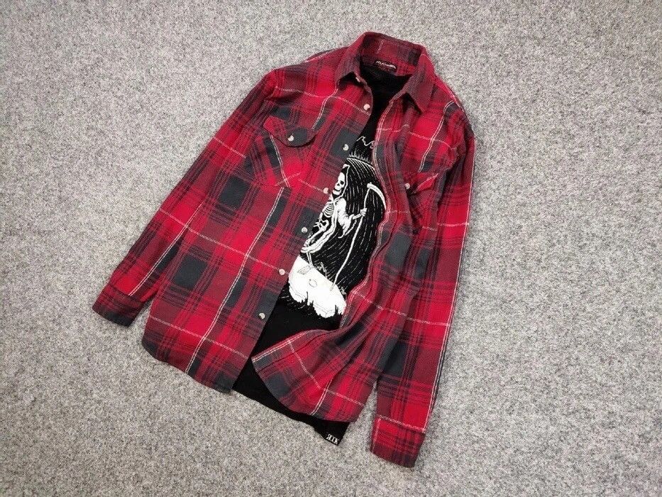 Flannel Vintage Flannel Shirt Travis Scott Style Size US M / EU 48-50 / 2 - 11 Thumbnail