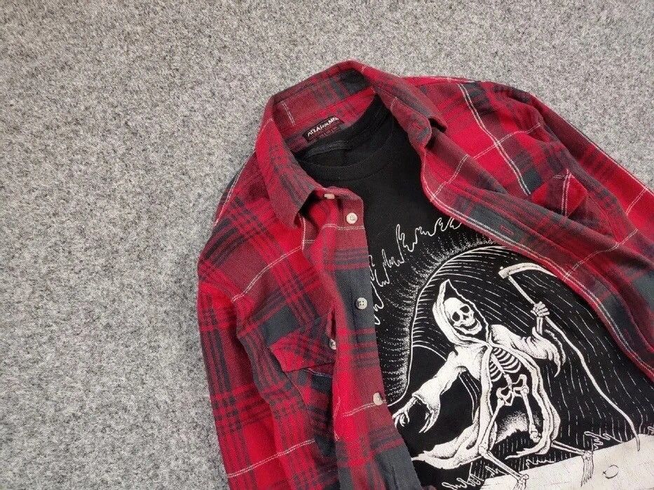 Flannel Vintage Flannel Shirt Travis Scott Style Size US M / EU 48-50 / 2 - 7 Thumbnail