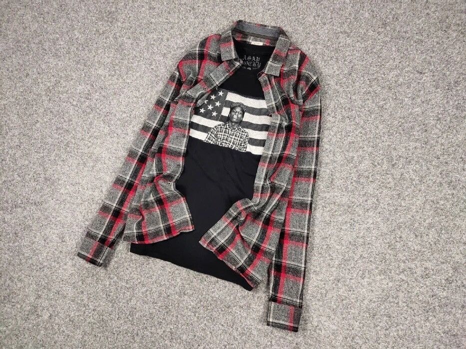 Flannel Vintage Flannel Shirt Travis Scott Style Streetwear Hype Size US XL / EU 56 / 4 - 3 Thumbnail