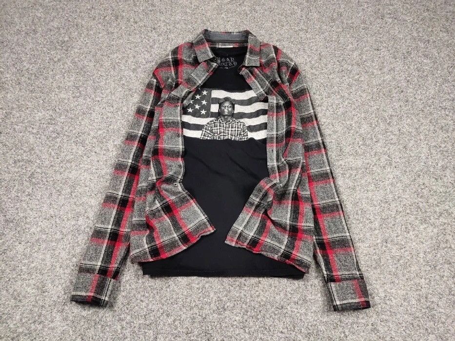 Flannel Vintage Flannel Shirt Travis Scott Style Streetwear Hype Size US XL / EU 56 / 4 - 2 Thumbnail