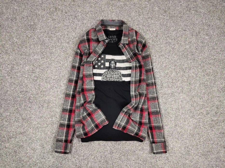 Flannel Vintage Flannel Shirt Travis Scott Style Streetwear Hype Size US XL / EU 56 / 4 - 1 Thumbnail