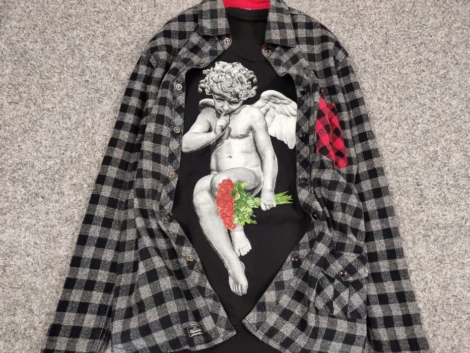 Flannel Vintage Flannel Shirt Plaid Checkered Travis Scott Style Size US M / EU 48-50 / 2 - 6 Thumbnail
