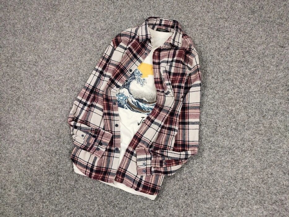 Flannel Vintage Flannel Shirt Checkered Travis Scott Style Size US S / EU 44-46 / 1 - 9 Thumbnail