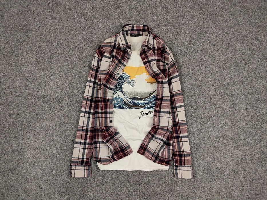 Flannel Vintage Flannel Shirt Checkered Travis Scott Style Size US S / EU 44-46 / 1 - 1 Thumbnail