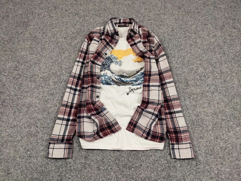 Flannel Vintage Flannel Shirt Checkered Travis Scott Style Size US S / EU 44-46 / 1 - 2 Thumbnail