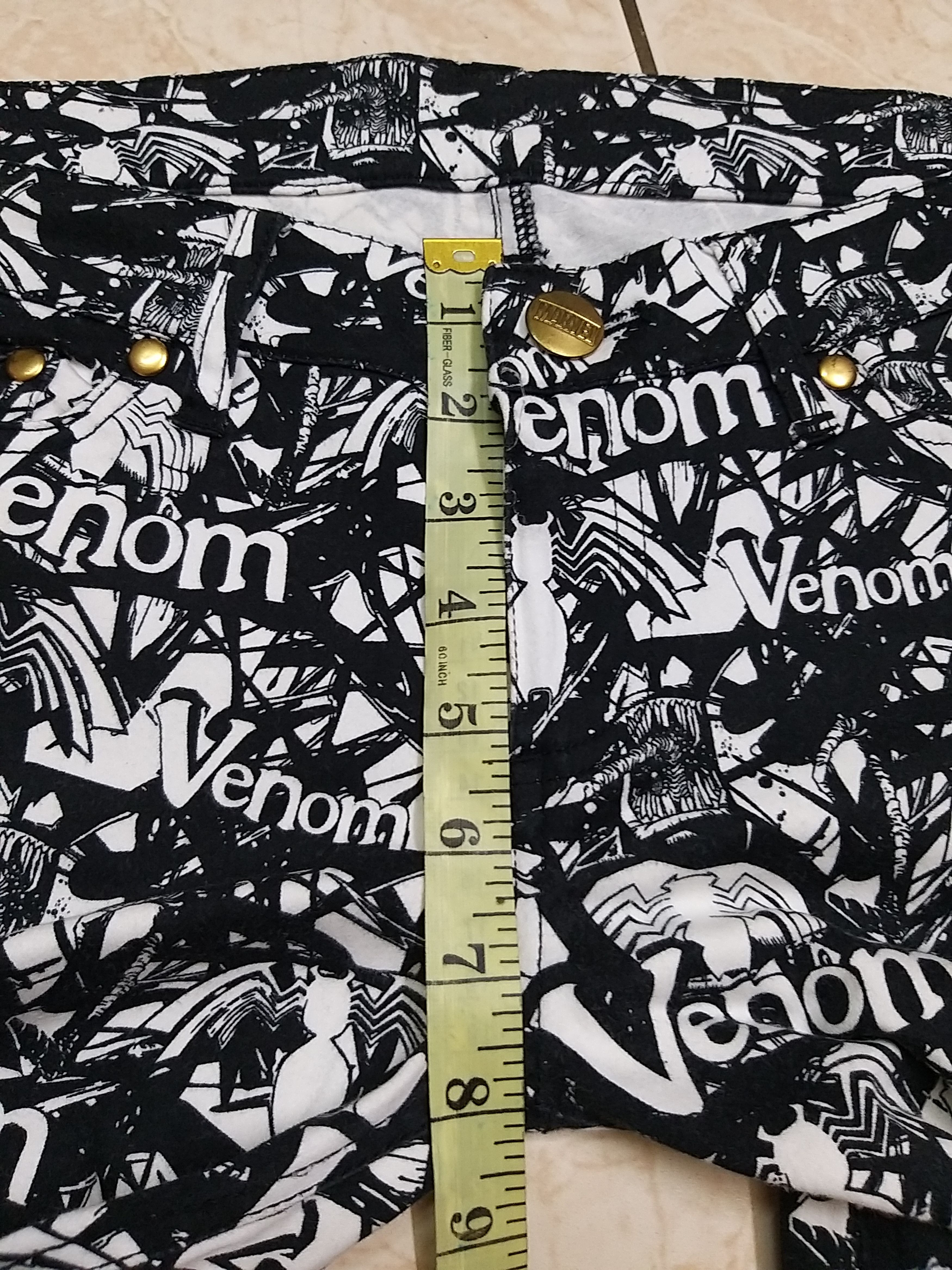 Marvel Comics GRAIL💥VENOM"MARVEL COMICS"FULL PRINT SKINNY PANT Size US 30 / EU 46 - 10 Thumbnail