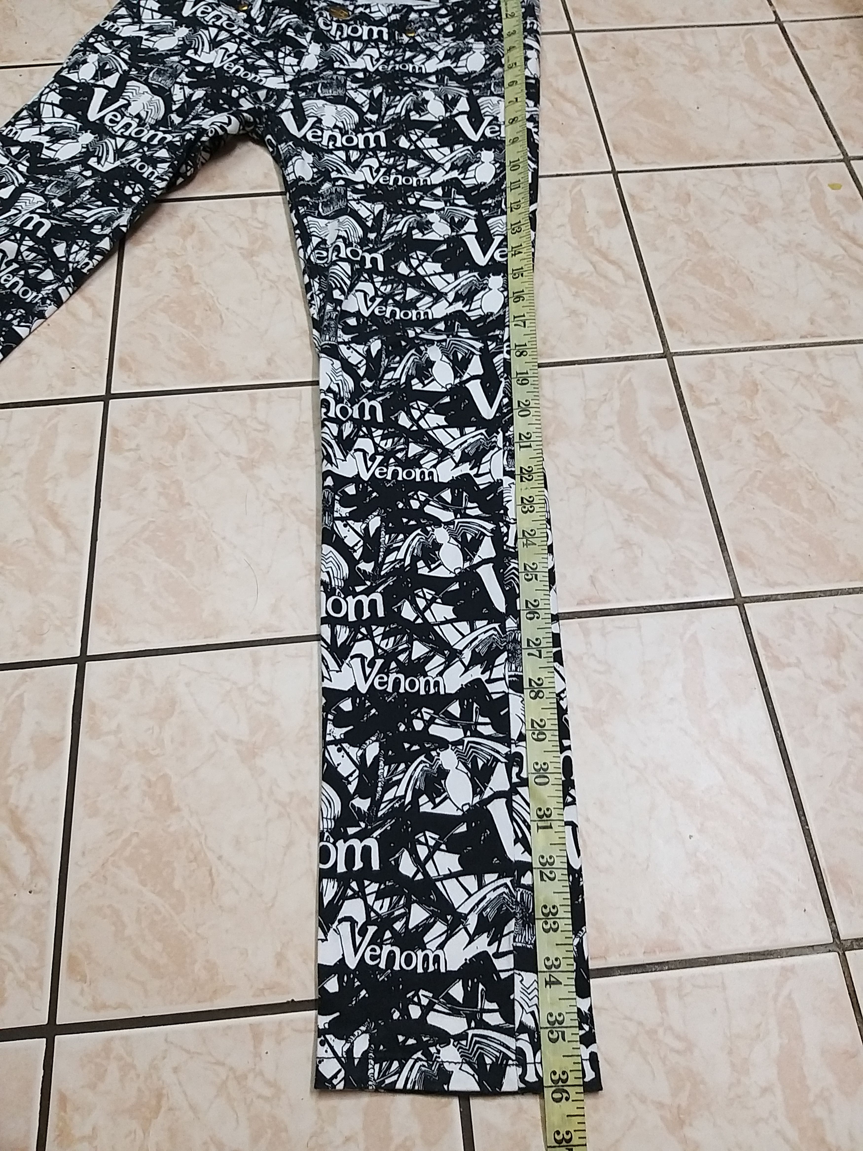 Marvel Comics GRAIL💥VENOM"MARVEL COMICS"FULL PRINT SKINNY PANT Size US 30 / EU 46 - 12 Thumbnail