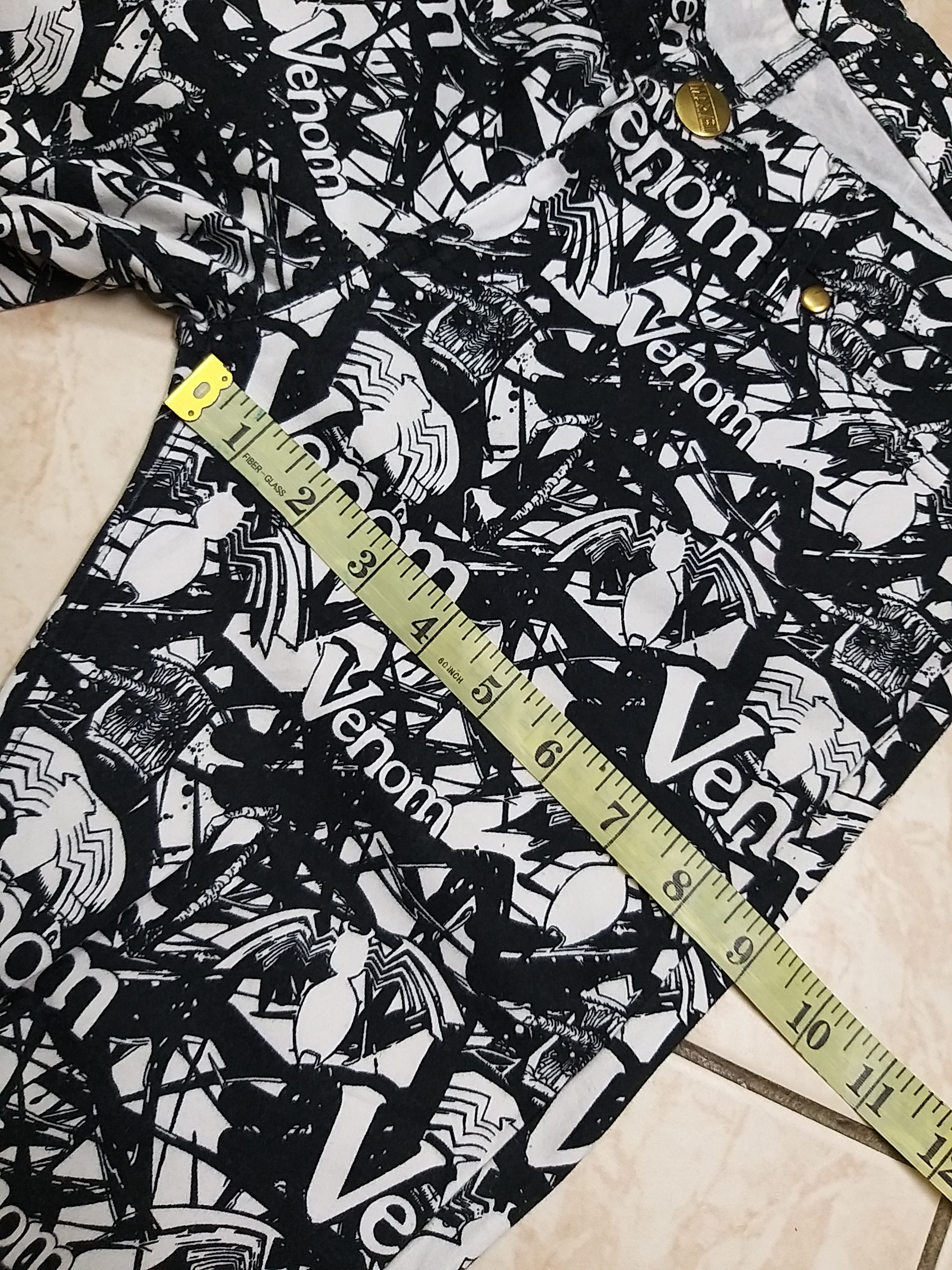 Marvel Comics GRAIL💥VENOM"MARVEL COMICS"FULL PRINT SKINNY PANT Size US 30 / EU 46 - 11 Thumbnail