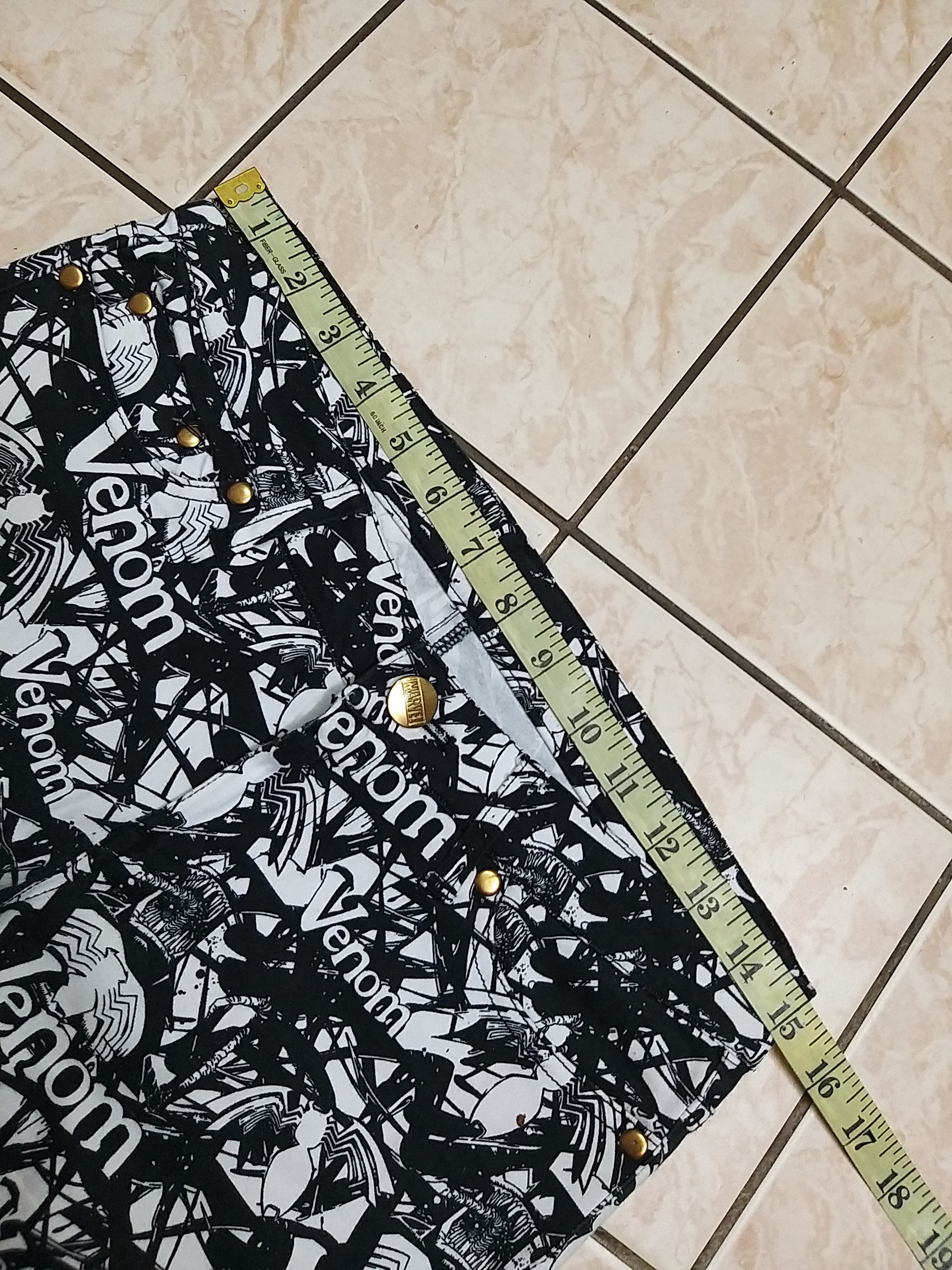 Marvel Comics GRAIL💥VENOM"MARVEL COMICS"FULL PRINT SKINNY PANT Size US 30 / EU 46 - 9 Thumbnail