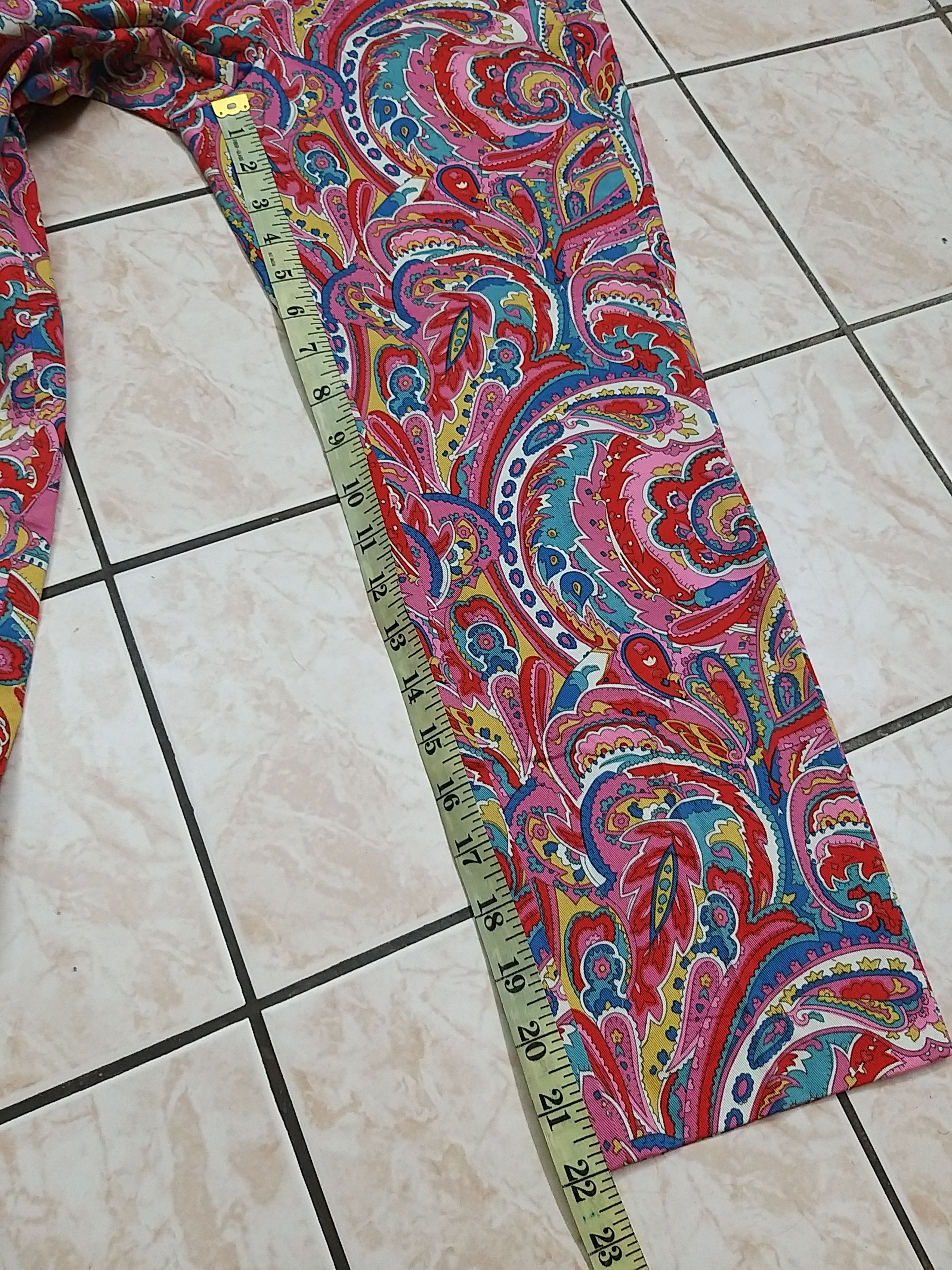 Japanese Brand (NWT)ARCHIVE JAPANESE CULTURE "INED"FLORAL 3/4 COTTON PANTS Size US 28 / EU 44 - 12 Thumbnail