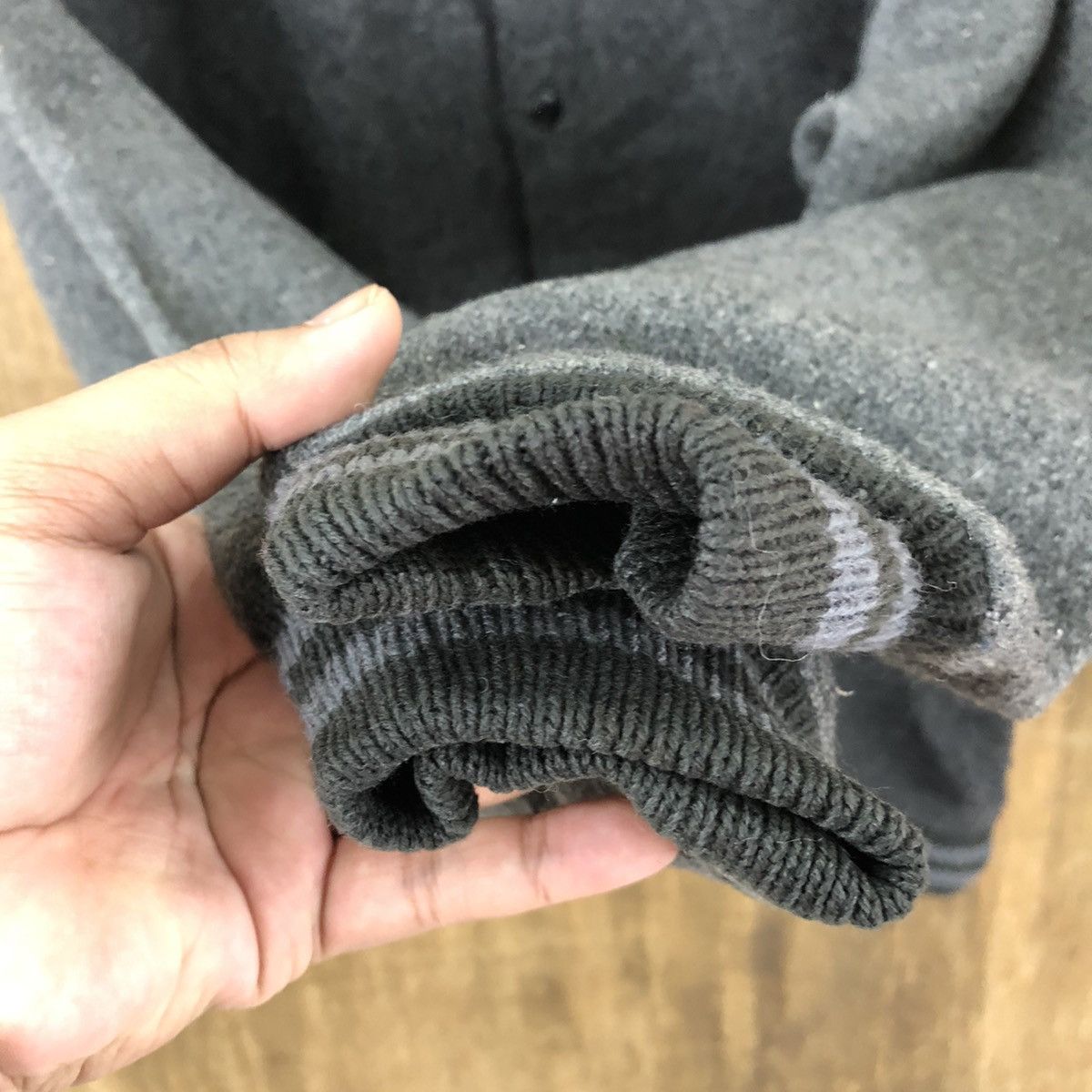 Japanese Brand JAPANESE BRAND GREY WOOL VARSITY JACKET #1876 Size US L / EU 52-54 / 3 - 4 Thumbnail
